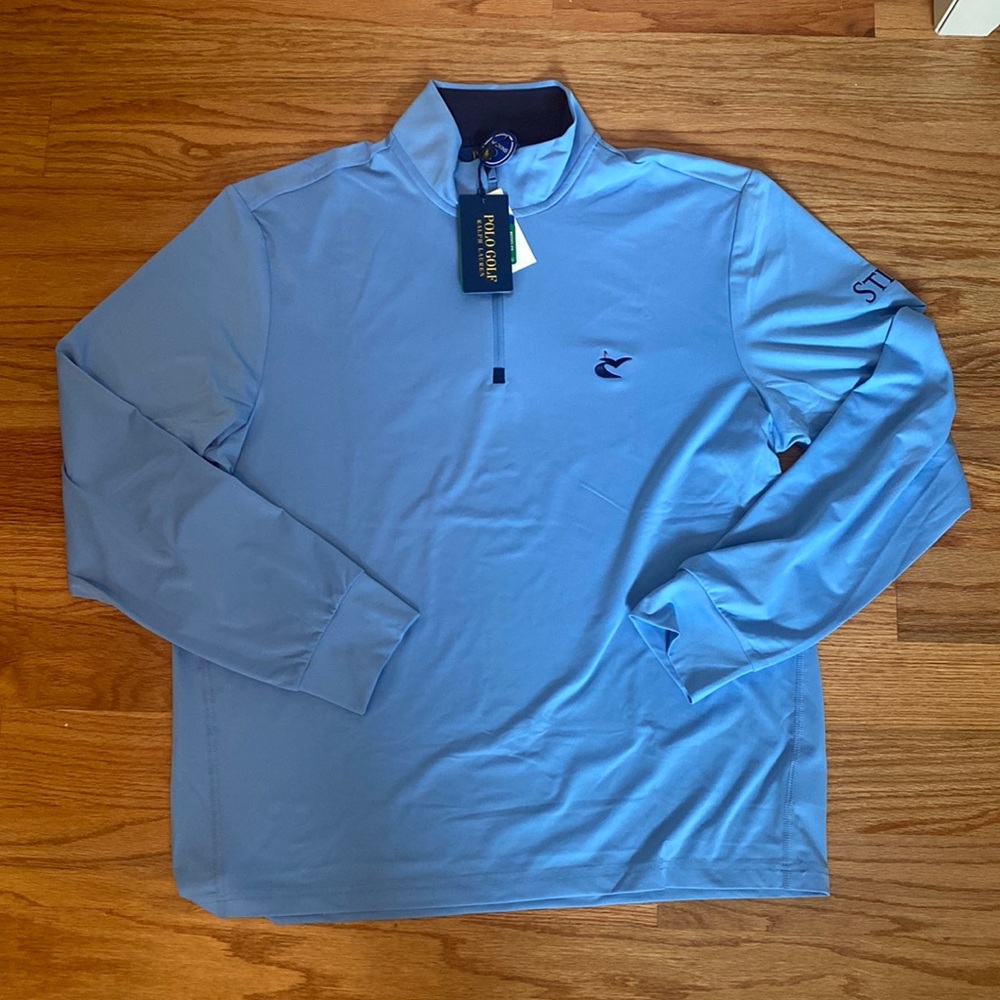 Mens Polo Golf Ralph Lauren Pullover “Stifel” branded NWT Limited Edition